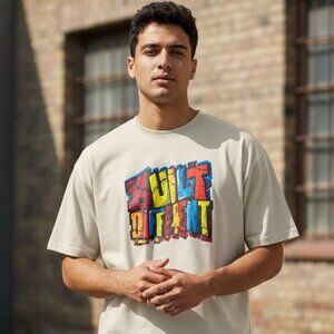 Shein Men's XL "Built Different" Graphic Tee XL (A1)